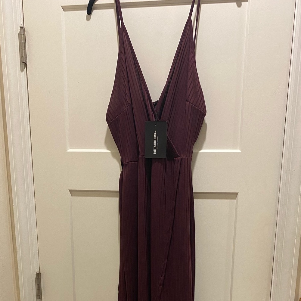 Plum Wrap Dress